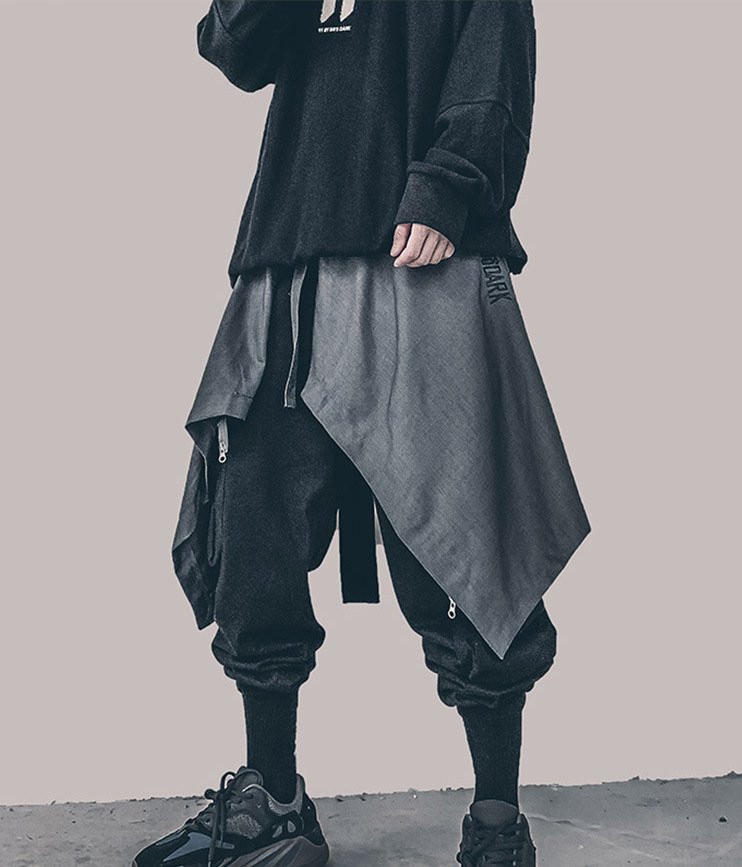 Techwear Open Front Waist Wrap Hakama