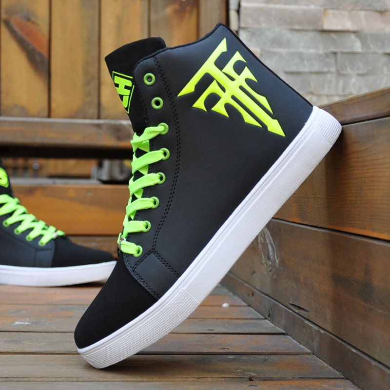 Vibrant High Top "Android 16" Sneakers