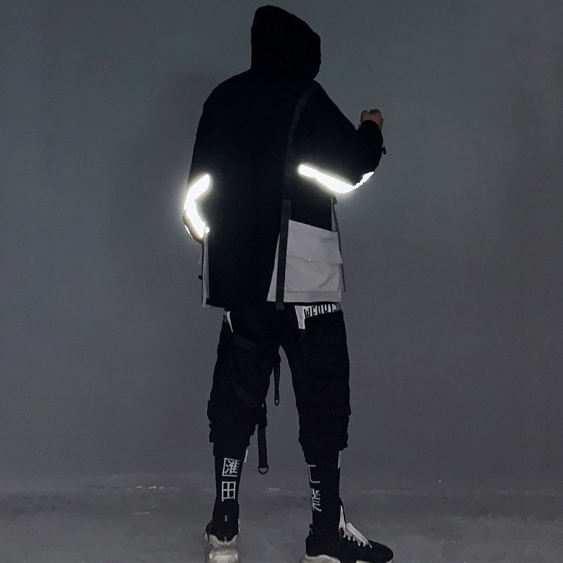 Reflective Embroidered Lux Techwear Hoodie Pullover