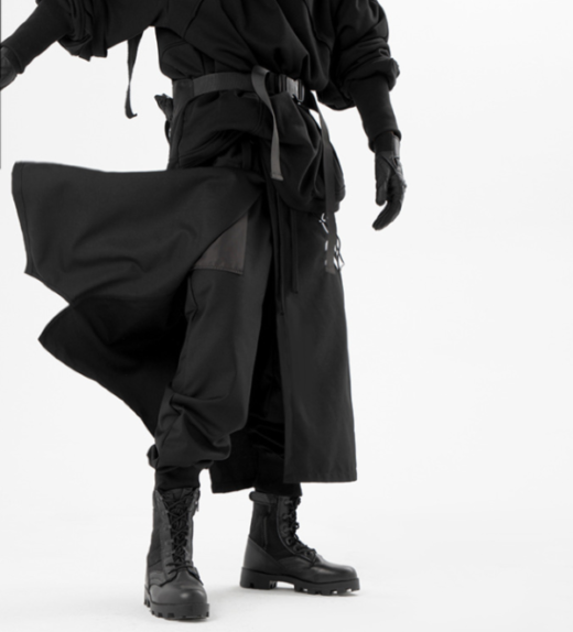 Techwear urban samurai fashion